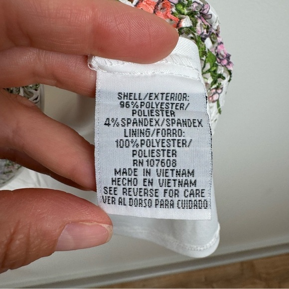 R&K White Floral Eyelet Dress Size 6 Flounce Ruffle Sleeve Cottagecore Coquette - Picture 11 of 13